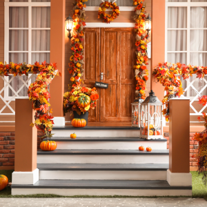 Fall Porch Decorating in Hattiesburg, MS