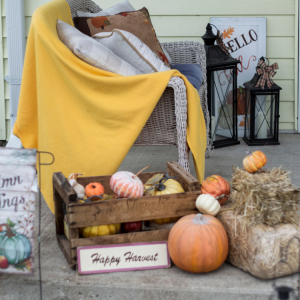 Fall Porch Decorating in Hattiesburg, MS
